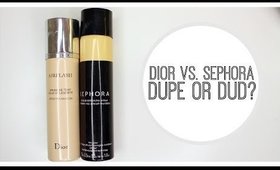 Dupe or Dud: Dior Airflash Foundation vs. Sephora Perfection Mist Airbrush Foundation | Bailey B.