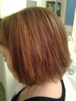 Highlights colored with Redken Chromatics 5c(copper)