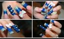 How To: Snowflake Spiral Acrylic Nails