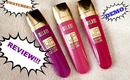 Milani Lip Intense Liquid color Review with Swatches on Dark Skin.