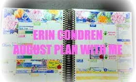 Erin Condren | August Monthly View | Plan with Me