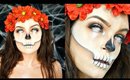 Skull Makeup Tutorial Dia de los Muertos | Collab with AKBeauty4