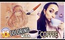 😨 CHALLENGE || COLORING WITH COFFEE ?? ☕️