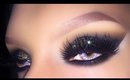 Sexy Black Smokey Eye with Gold Glitter - Holiday 2015 Christmas/New Years Eve Makeup Tutorial