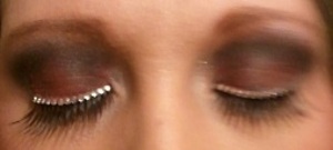 False Rhinestone Lashes with wing 