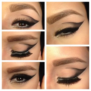 Step by step videos on Instagram! @makeupbymiiso no filter no photoshop as usual. 
Mac- carbon blacktrack 
Mua- 17 matt 
Liquid liner , white liner 
