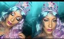 Cotton Candy Mermaid | Halloween Makeup