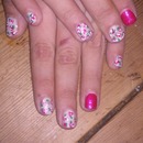 Nails floral pretty by Kellie lavers
