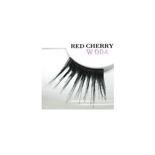 Red Cherry Shimmer & Feather Lashes - W004