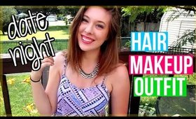 GRWM | Summer Date Night Edition! (Hair, Makeup & Outfit)