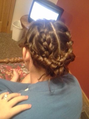 My hair my cousin did for me. :) 