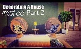 Lets Play The Sims 4 Decorating A House With CC + Giveaway!!