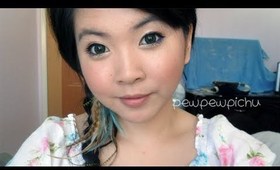 ♡♥ Neutral Bohemian Inspired Eye Makeup Look w/a pop of color!