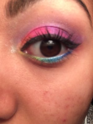 I used the Urban Decay Electric Palette. It was really simple and using the bright colors was much fun! I used every color in this palette and it was worth the money I paid for it. Hope you all love this look! 