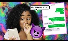 LYRIC PRANK ON EX BOYFRIEND TURNS SEXUALLY REAL QUICK! (Aaliyah come over)