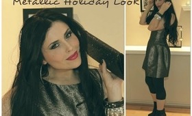 Metallic Holiday Look