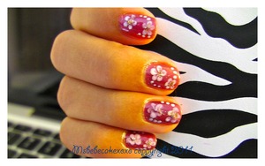 Flower nails art design 