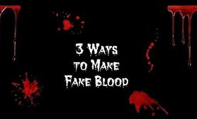 Halloween Tutorial | 3 Ways to Make Fake Blood ☆