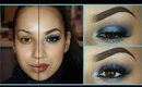 Blue Spotlight/Halo Eye & Full Face tutorial | Janbeautary Day 5 | ChristineMUA