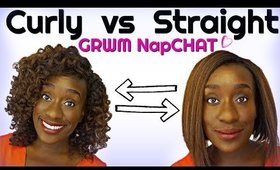 Natural Hair Protective Styles| Curly Textured Vs Kinky Blow Out Wig Battle