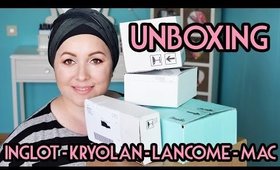 UNBOXING - Inglot, Kryolan, Lancome, MAC