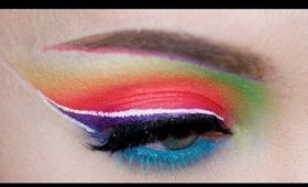 Easy Neon Makeup Using Loose Pigments