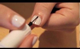 Monochrome Striped Nails Tutorial