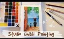 Painting Studio Ghibli Scene / 𝓡𝓮𝓵𝓪𝔁 & 𝓒𝓱𝓲𝓵𝓵 - watercolors and lofi music 🌿🎨