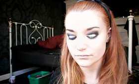 Glitter and Black Gothic Makeup Tutorial