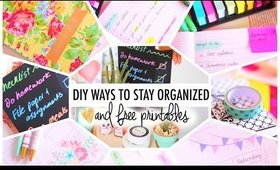 4 DIY Ways to Stay Organized & FREE Printables