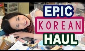 BIGGEST KOREAN Makeup & Skincare Haul EVER!