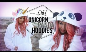 DIY Unicorn & Panda Cosplay Hoodies | ANNEORSHINE