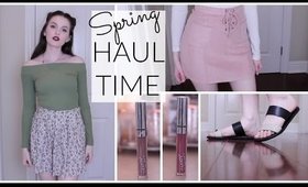 HAUL TIME || Spring Edition : Colour Pop Swatches, Pacsun, F21, & more!