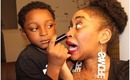 Not my boyfriend or my husband but, My SON does my make-up| Fall Makeup Tutorial