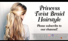 Princess Twist Braid Hairstyle {Holiday Hairstyles}