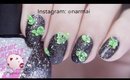 Green kryptonite nail art tutorial