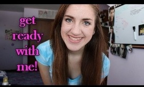 Get Ready With Me! Everyday Makeup & Hair for School(: