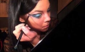 Peacock Eyes Makeup Tutorial // stina.blogg.no