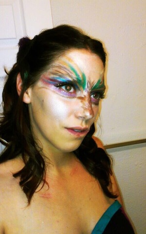 Abstract makeup I did on myself for Halloween