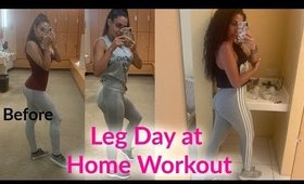 Full Leg + Glute Workout | At HOME | 30 Day Plan