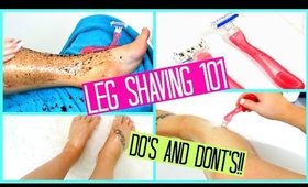 HOW TO SHAVE YOUR LEGS FOR BEGINNERS!!