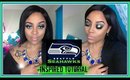 SUPER BOWL INSPIRED MAKEUP TUTORIAL! #Seahawks