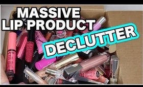 MASSIVE LIP PRODUCT DECLUTTER!!!!!!