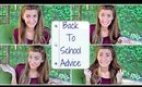 Back To School Advice