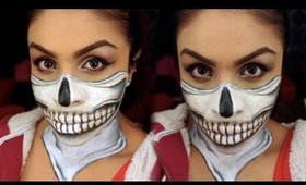 Skull Face Bandana Style Halloween Makeup Tutorial | Halloween | TheRaviOsahn