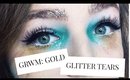 GRWM | GOLD GLITTER TEARS