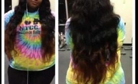 Install and Ombre of Princess Hair from AliExpress