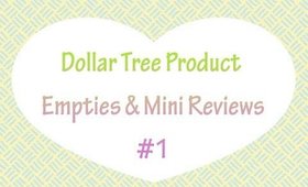 Dollar Tree Product Empties/Reviews #1 | 2015 [PrettyThingsRock]