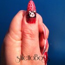 Hello kitty nail art