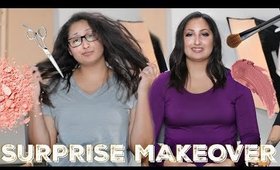 I DID A SURPRISE MAKEOVER ON A SUBSCRIBER!!!